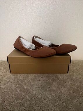 Lucky Brand Women's Emmie Flat | Color: Brown | Size: 9M - NIB